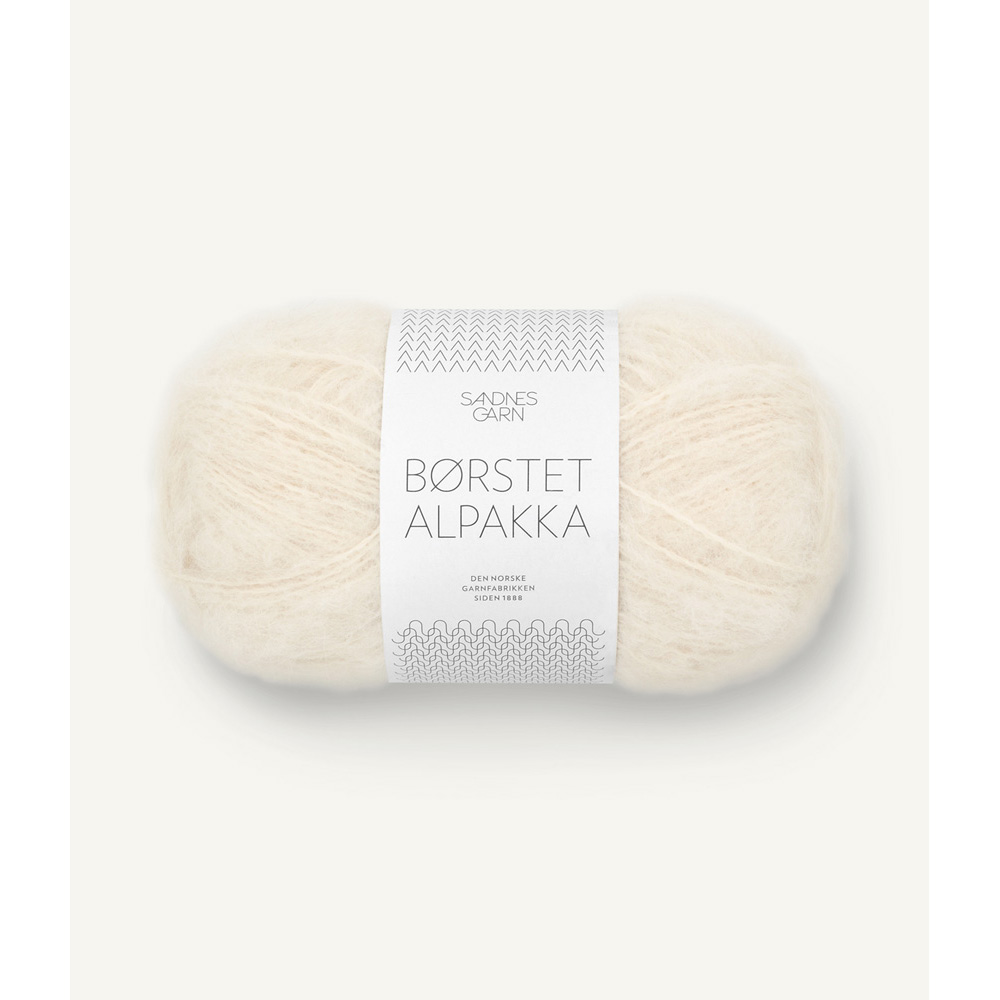 Wolle Sandnes Garn natural Borstet Alpakka  110m 50g