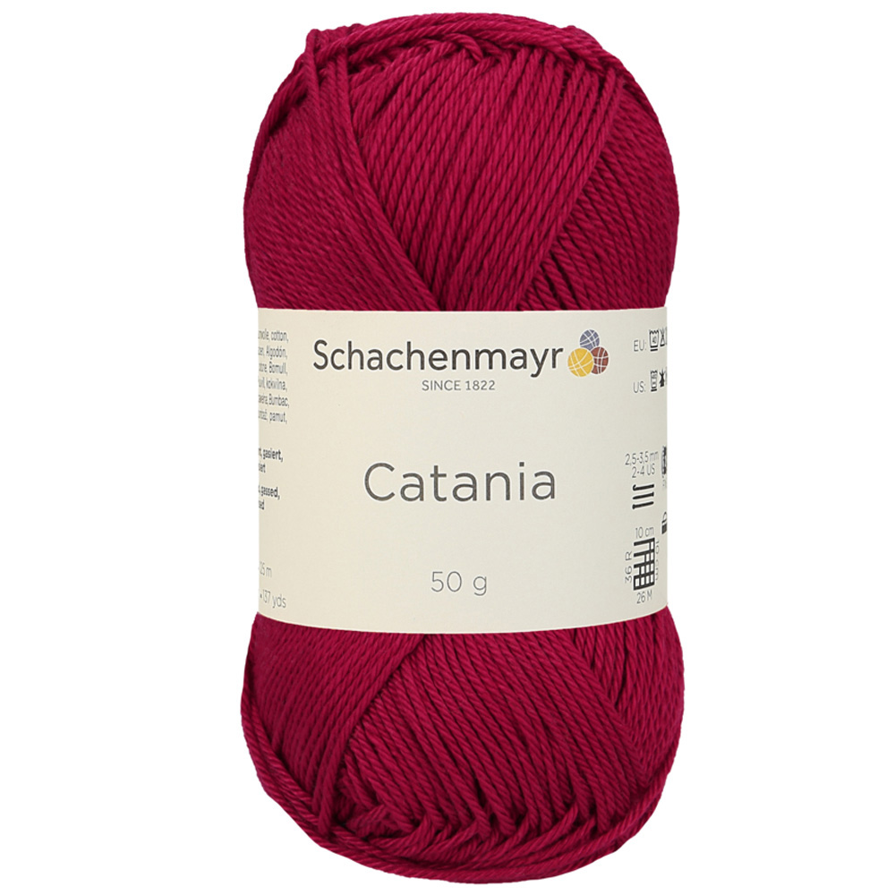 Wolle Schachenmayr weinrot Catania 125m 50g