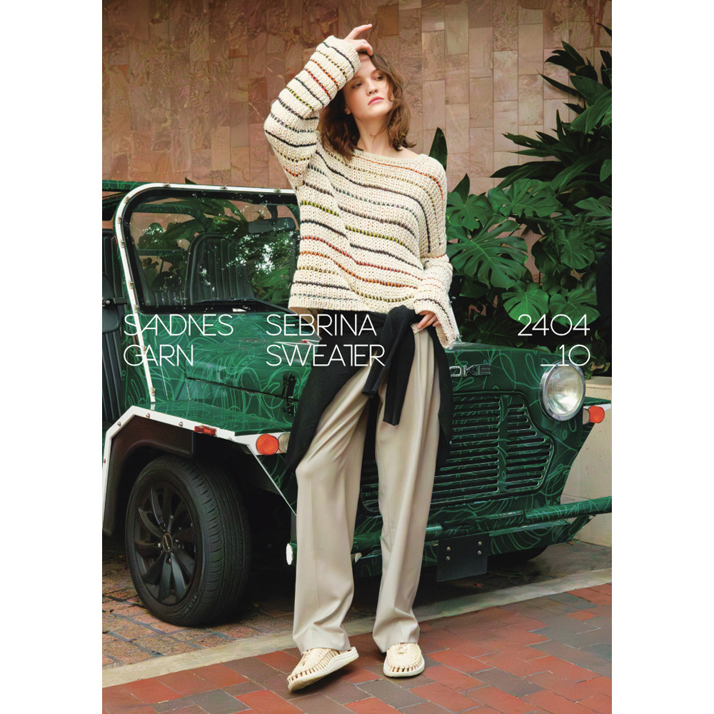 Anleitungsheft 2404 Sommerstrikk Einzelanleitung 2404 Nr. 10 - Sebrina sweater - Deutsch