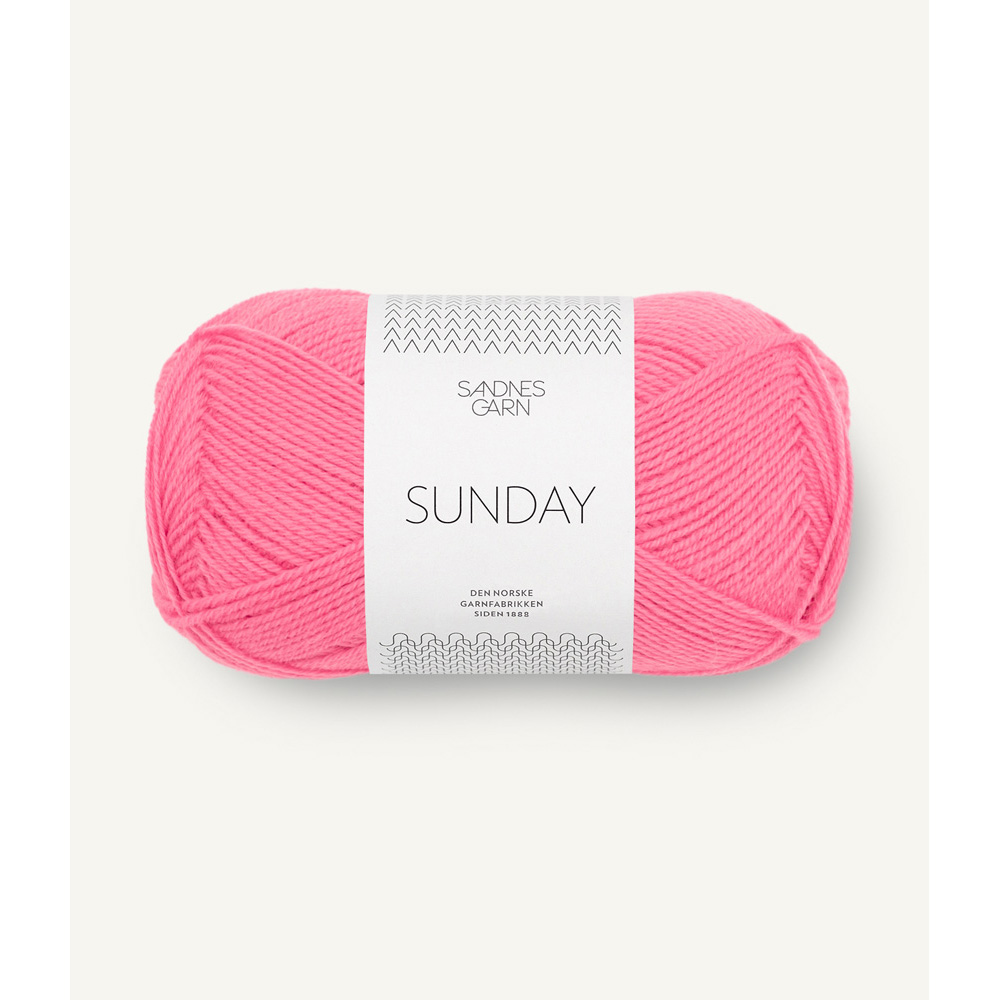 Wolle Sandnes Garn bubblegum pink Sunday 235m 50g