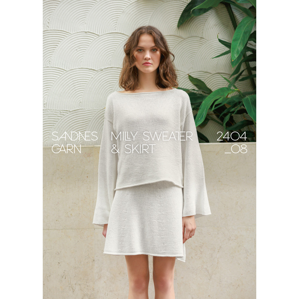 Anleitungsheft 2404 Sommerstrikk Einzelanleitung 2404 Nr. 8 - Milly sweater & skirt - Deutsch