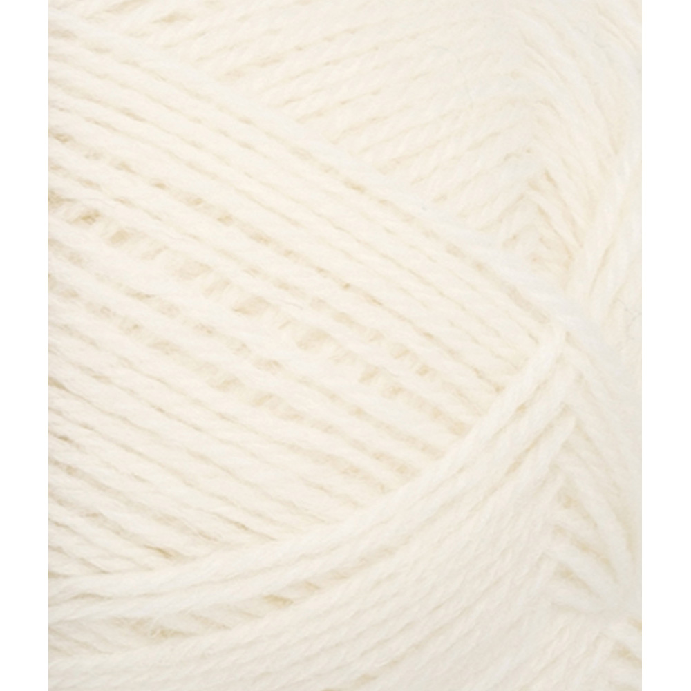 Wolle Sandnes Garn hvit Tynn Peer Gynt 205m 50g