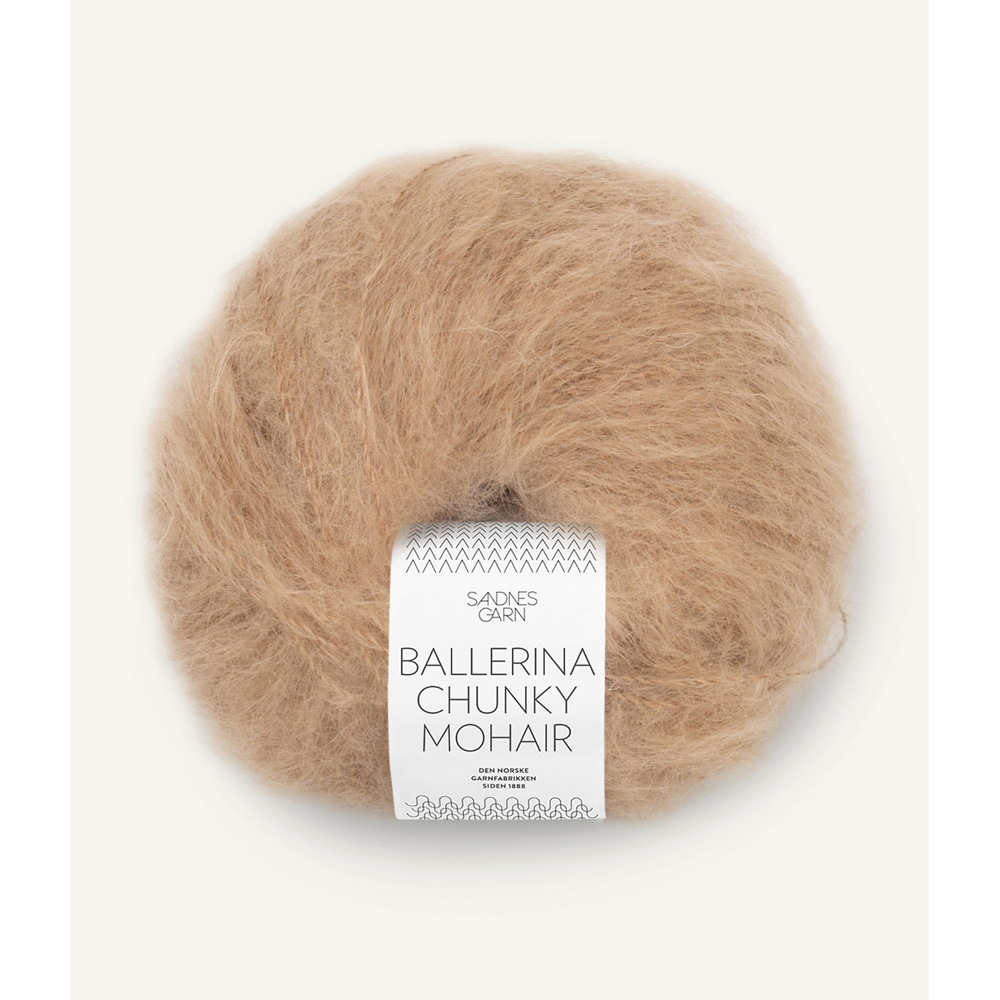 Wolle Sandnes Garn camel Ballerina Chunky Mohair 135m 50g
