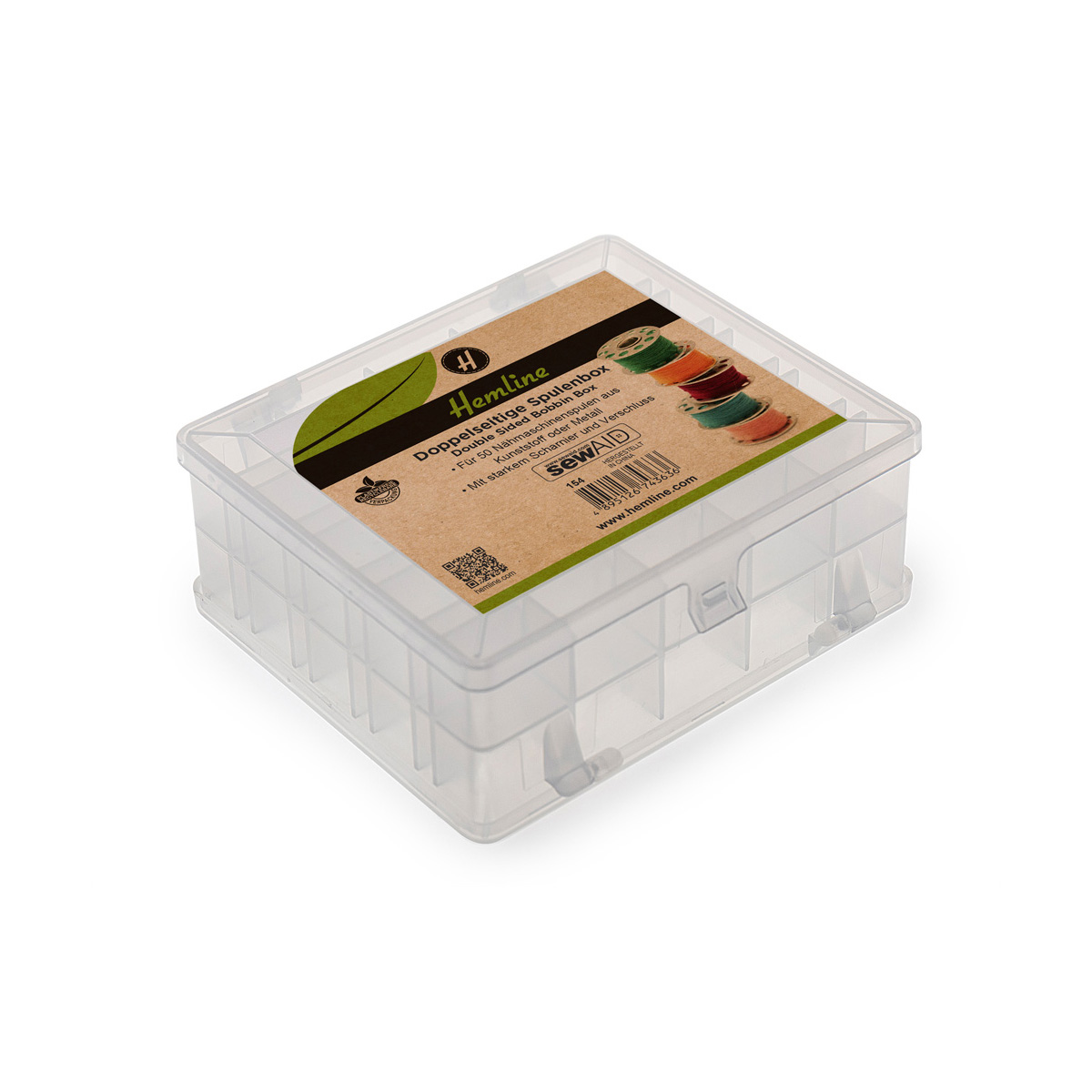 Spulenbox doppelseitig 12x11x4,7 cm