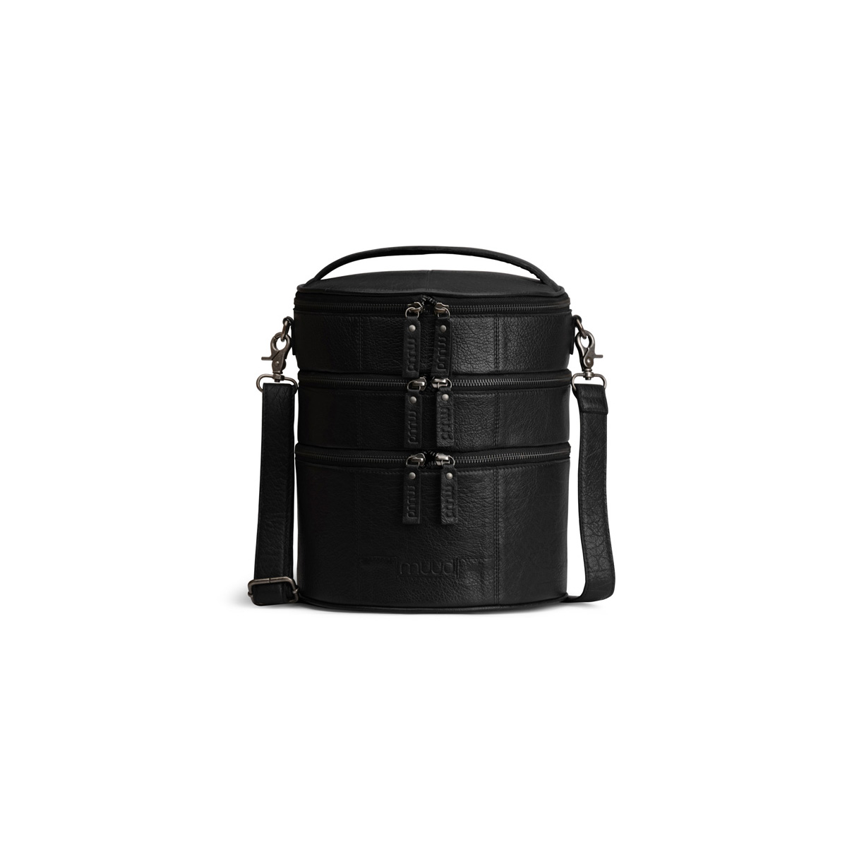 Leder Aufbewahrungstasche Bturn Black