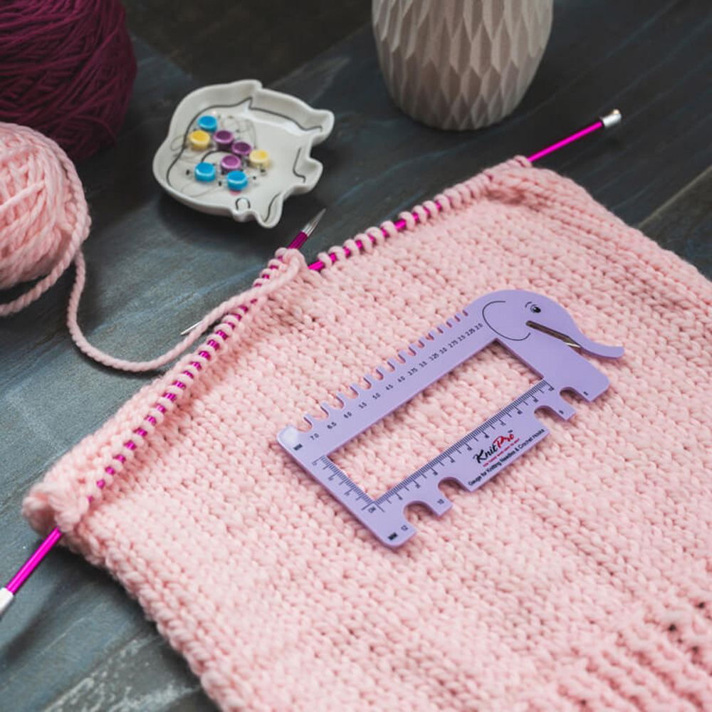 Nadelschablone mit Fadenabschneider Lilac