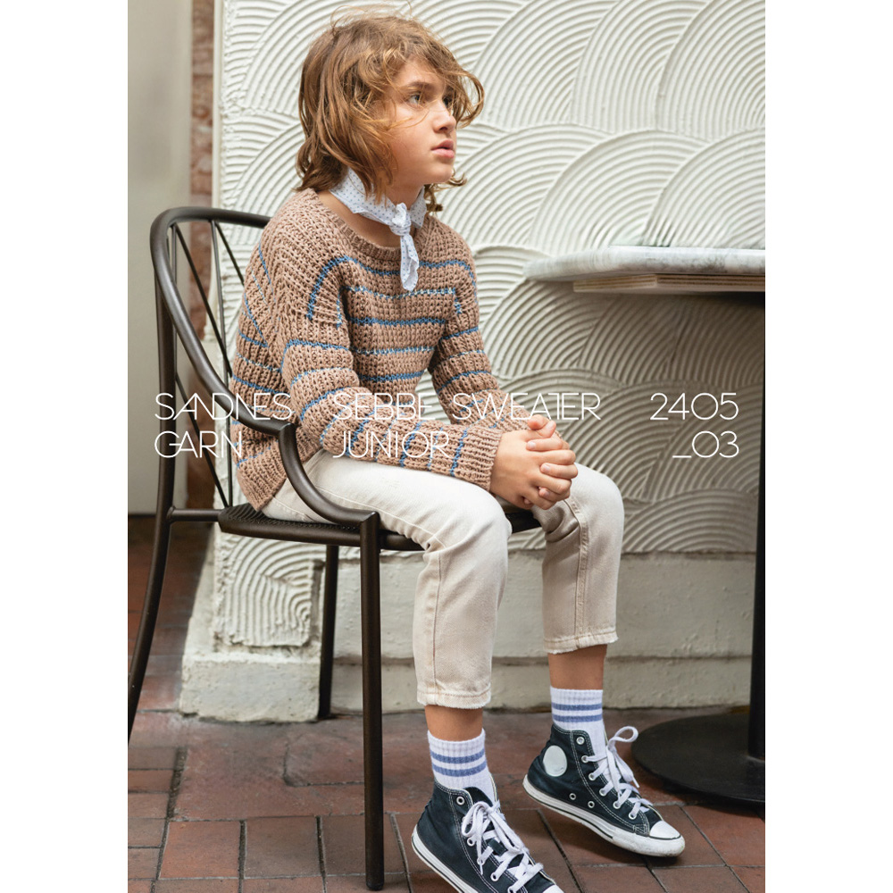 Anleitungsheft 2405 Sommerbarn Einzelanleitung 2405 Nr. 3 - Sebbe sweater junior- Deutsch