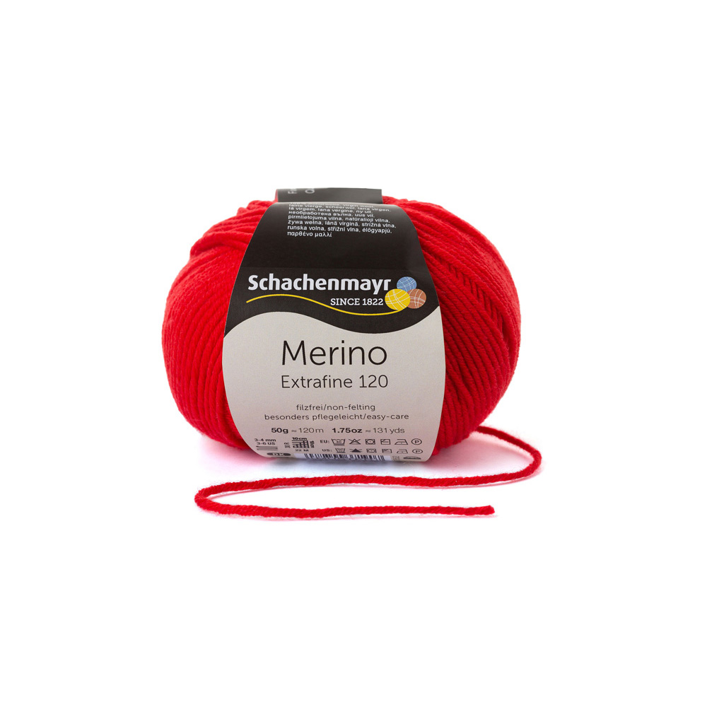 Wolle Schachenmayr tomate Merino Extrafine  120m 50g
