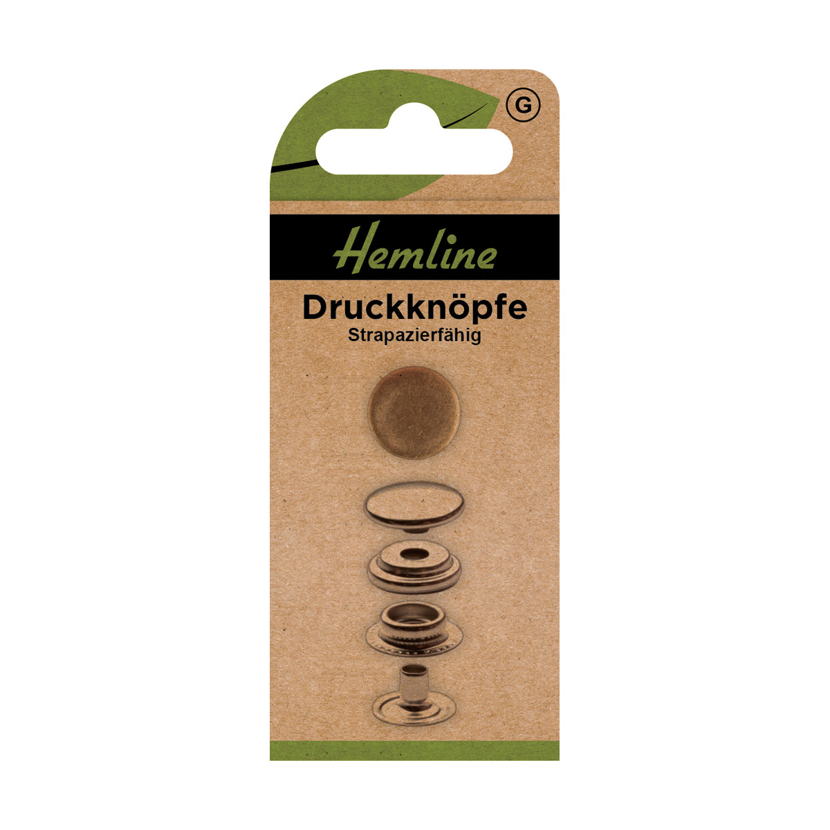 Druckknöpfe 15 mm Silber 12 St
