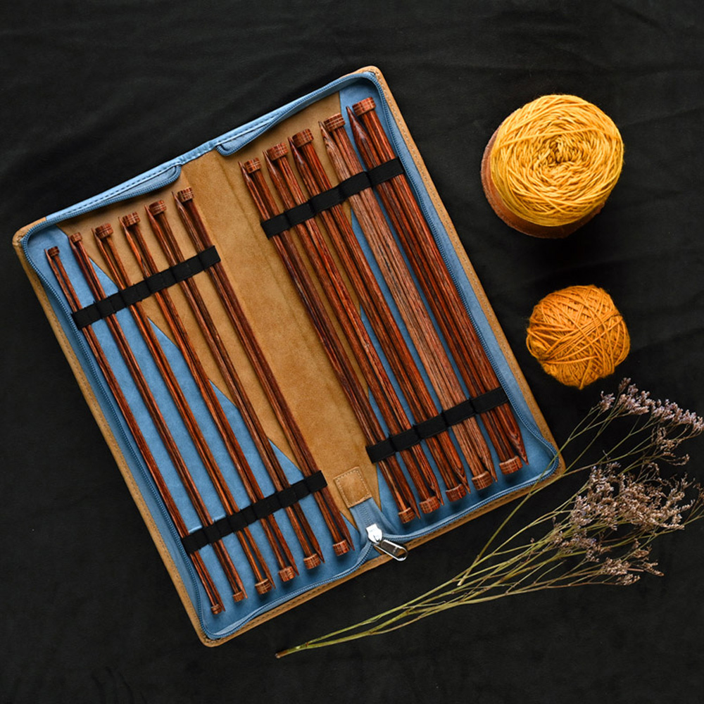 Nadelset Grande Jackenstricknadeln Ginger Holz, 25 cm 3,50 - 12,00 mm