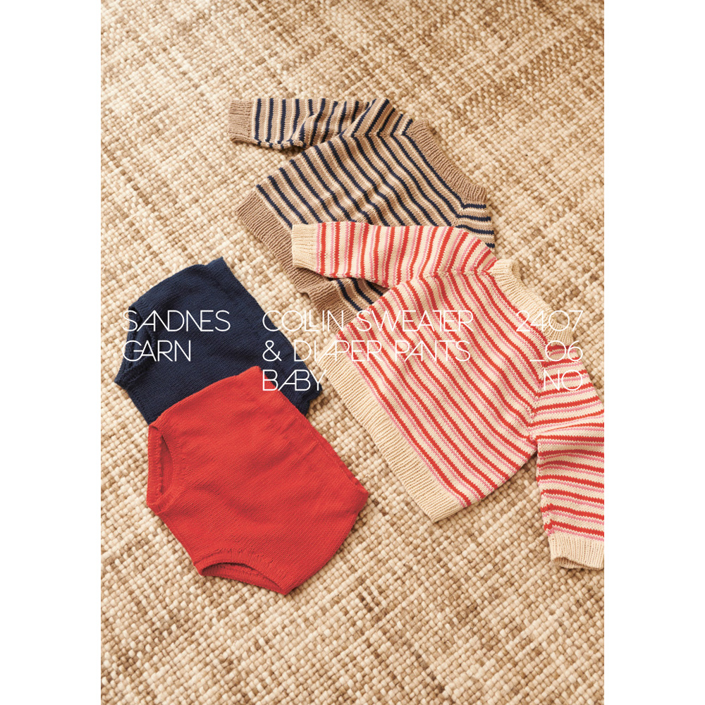 Anleitungsheft 2407 Sommer Baby Einzelanleitung 2407 Nr. 6 -Collin Sweater & Diaper Pants Baby- Englisch