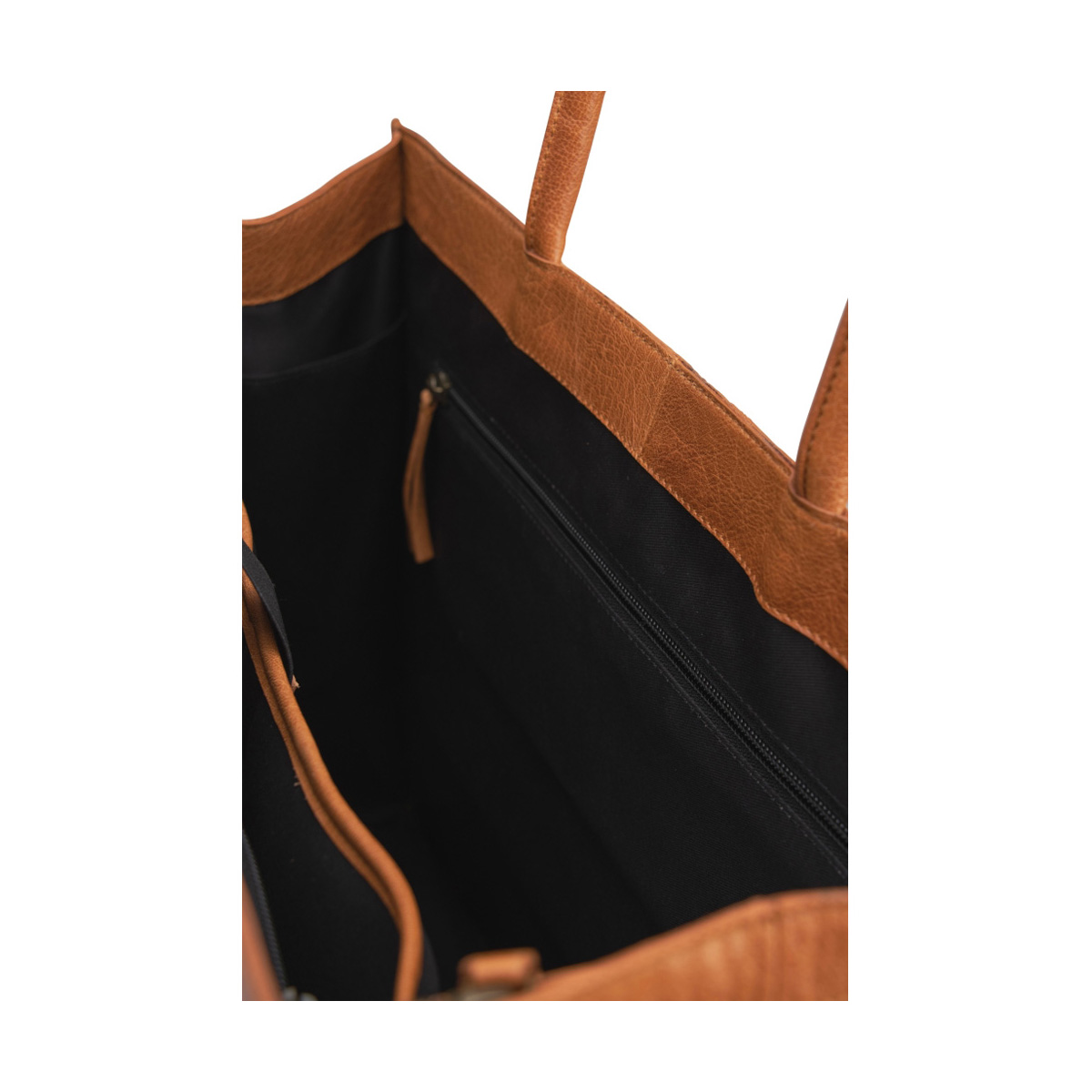Leder shopper Bina Whisky Leder shopper Bina Whisky