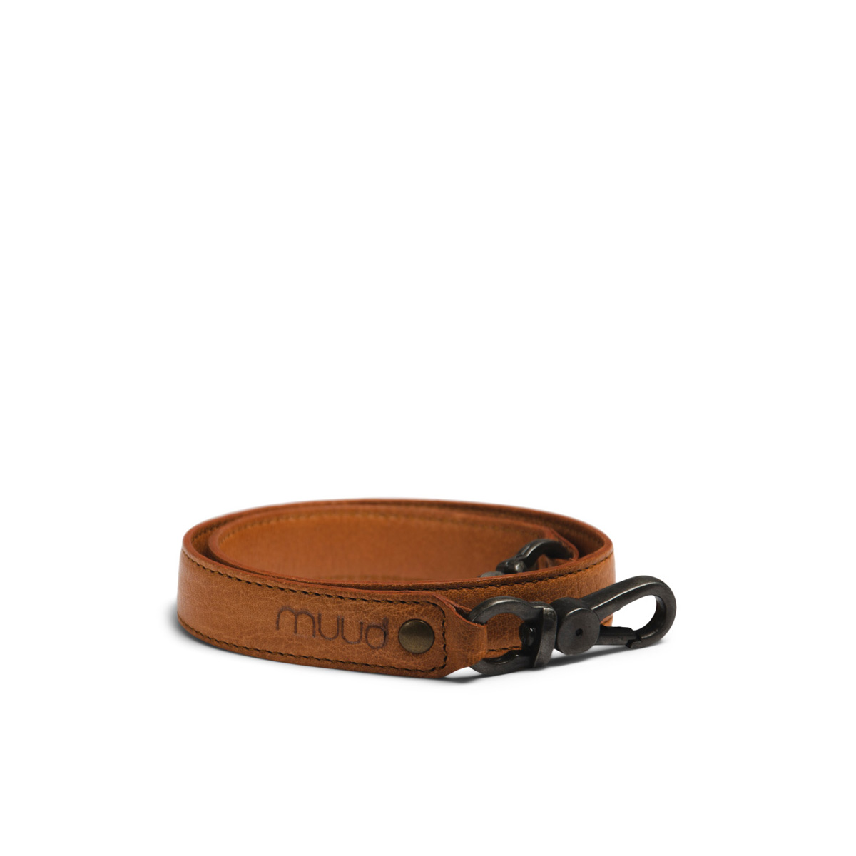 Ledergurt mit Karabiner Hudson Whisky Ledergurt mit Karabiner Hudson Whisky