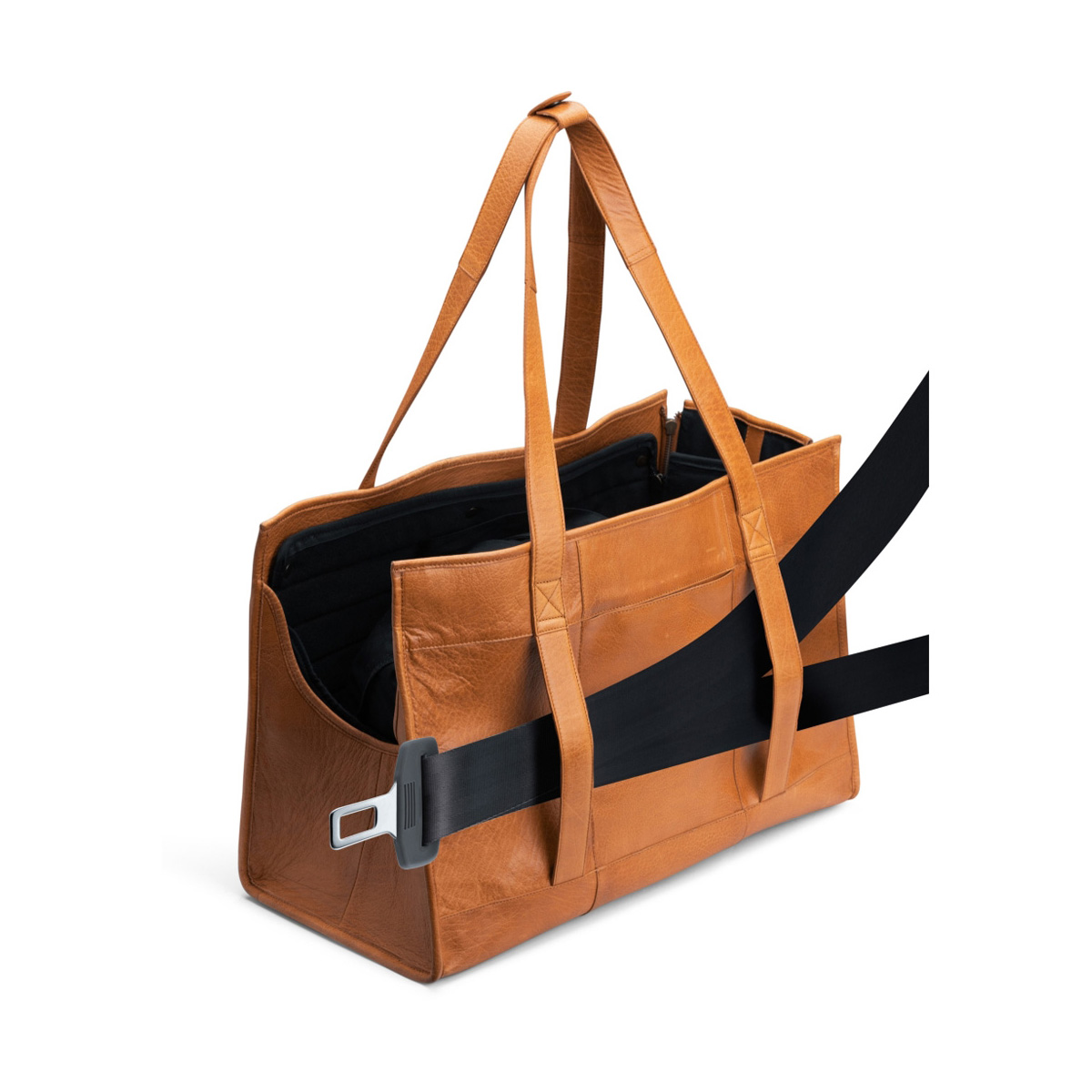 Transporttasche Hunde Leder Clara XL Whisky Transporttasche Hunde Leder Clara XL Whisky
