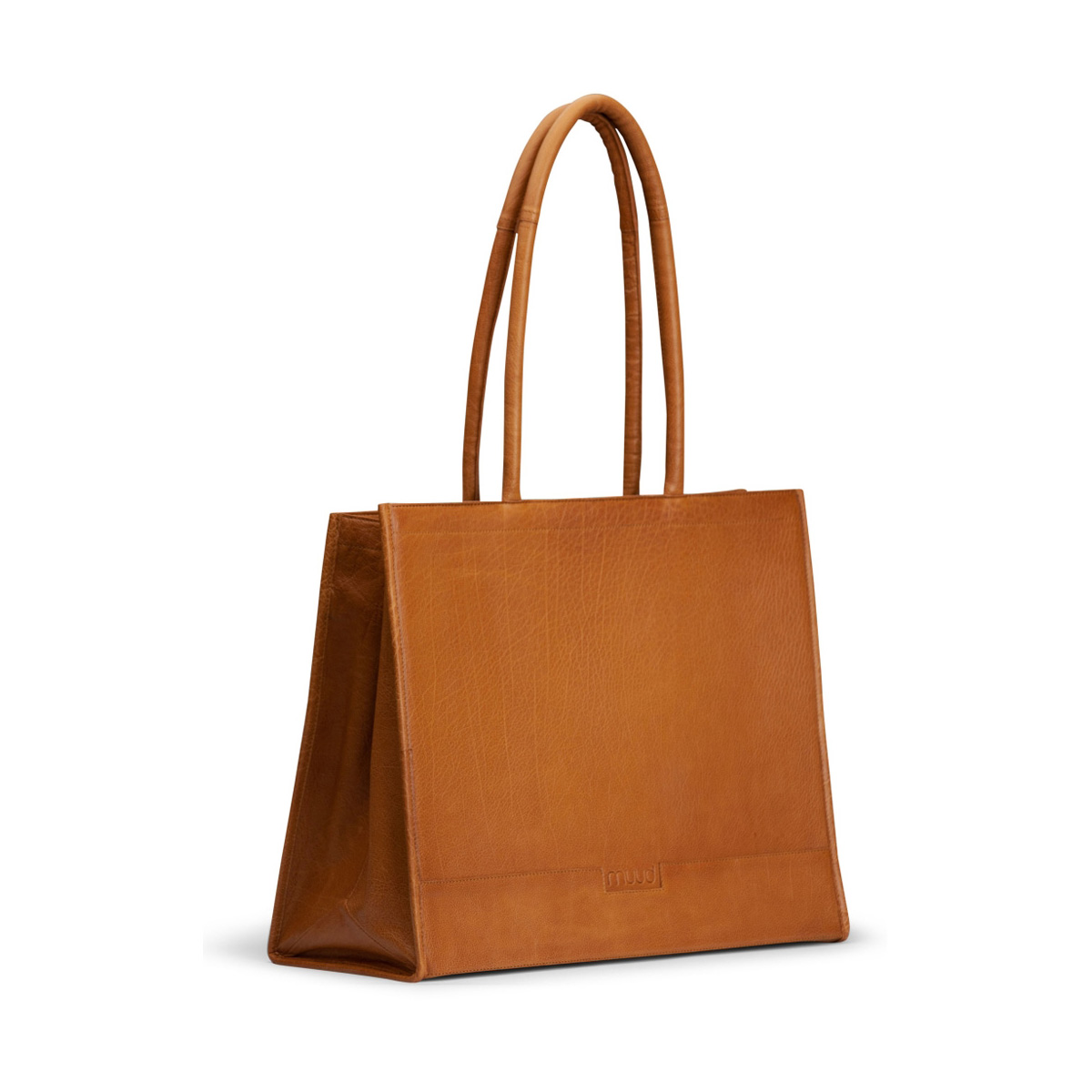 Leder shopper Bina Whisky Leder shopper Bina Whisky