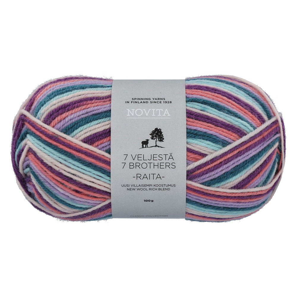 7 Veljestä Raita col. 977 Pastellbogen 200 m 100 g