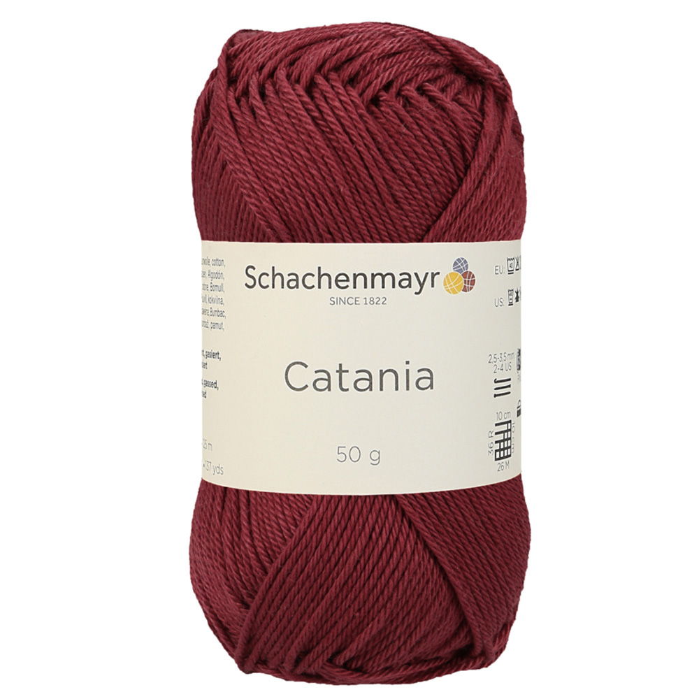 Wolle Schachenmayr bordeaux Catania 125m 50g
