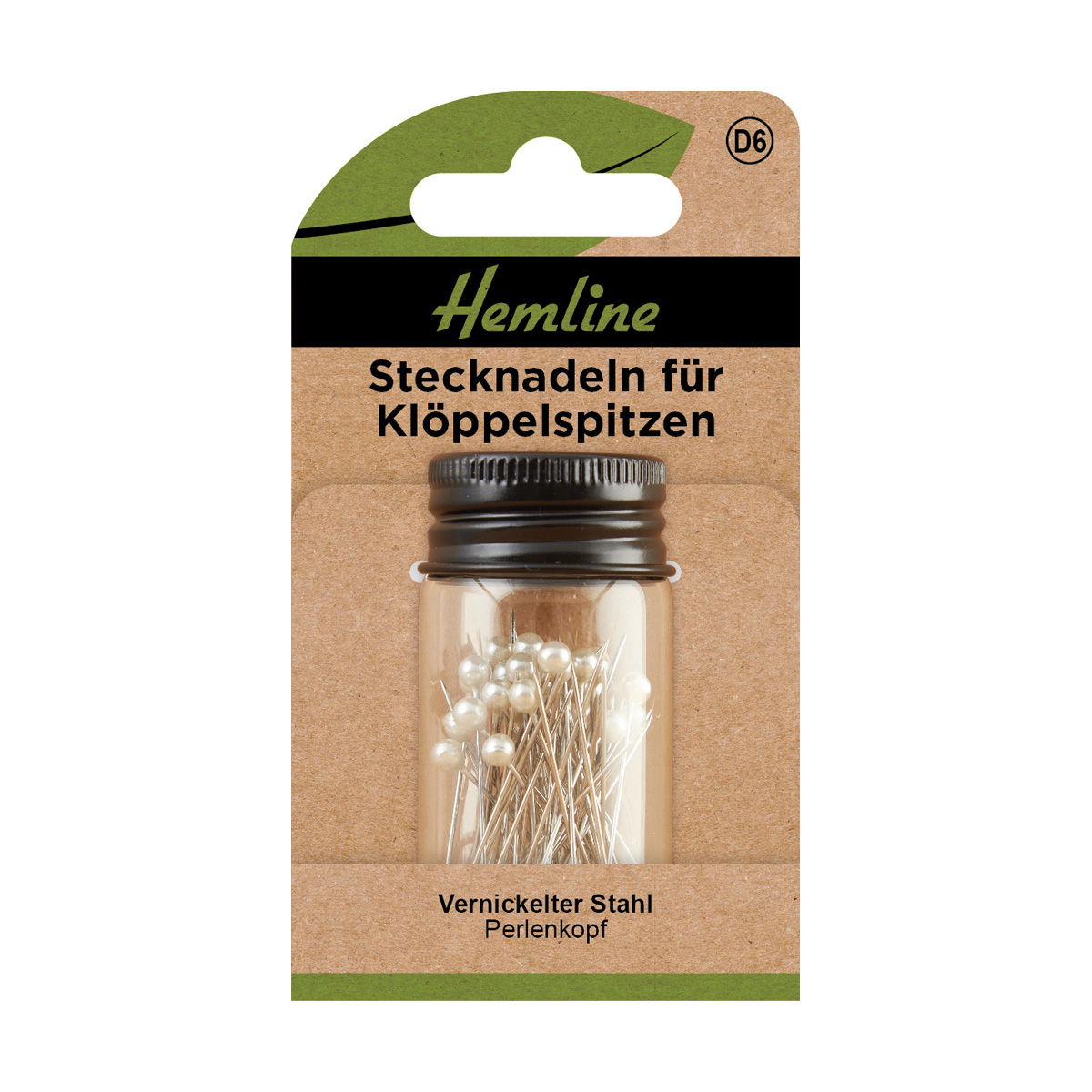 Stecknadeln für Klöppelspitzen 0,65x34 mm 75 St