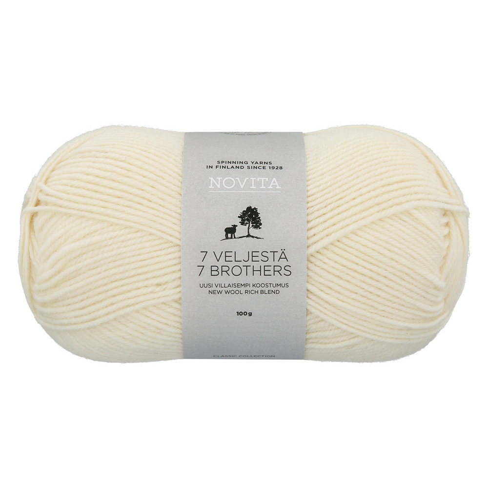 7 Veljestä col. 10 Naturweiß 200 m 100 g