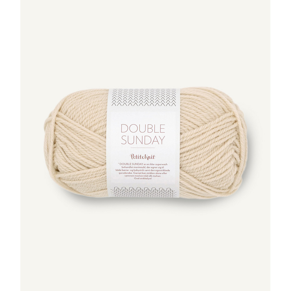Wolle Sandnes Garn Almond Double Sunday by PetiteKnit 108m 50g