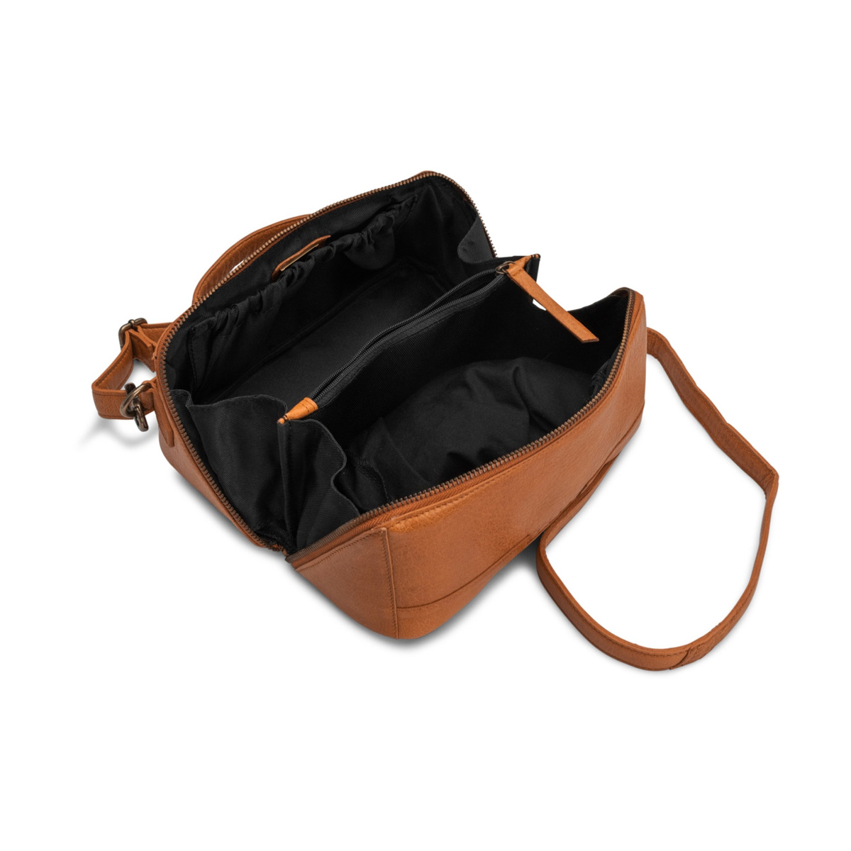 Leder Crossbody Cleo Whisky
