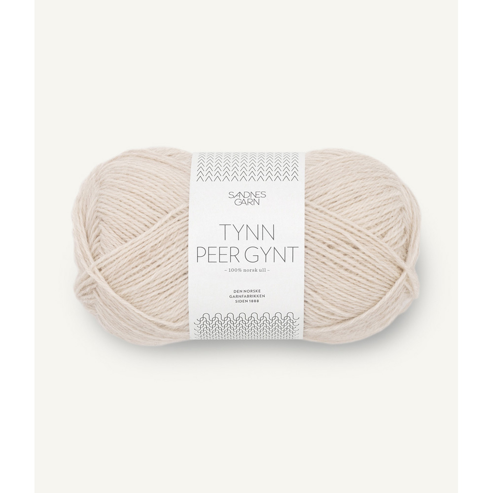 Wolle Sandnes Garn  natur melert Tynn Peer Gynt 205m 50g