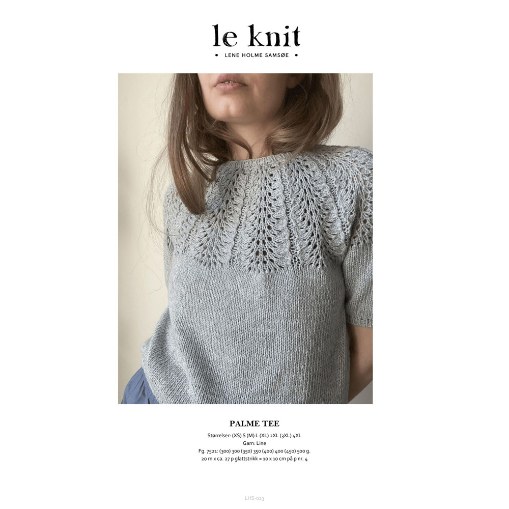 Anleitungsheft Le Knit Palme Tee - Englisch