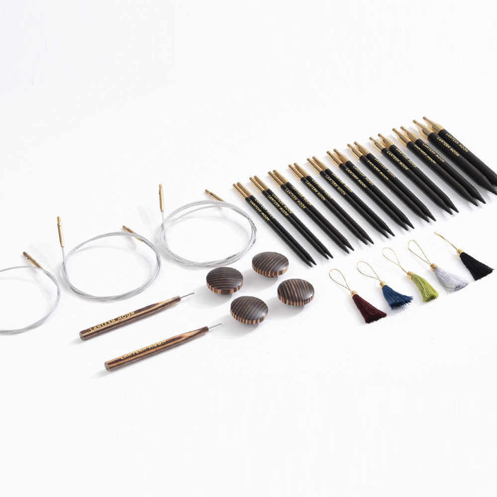 Nadelset austauschbare Rundstricknadeln 3,00 - 8,00 mm 13 cm