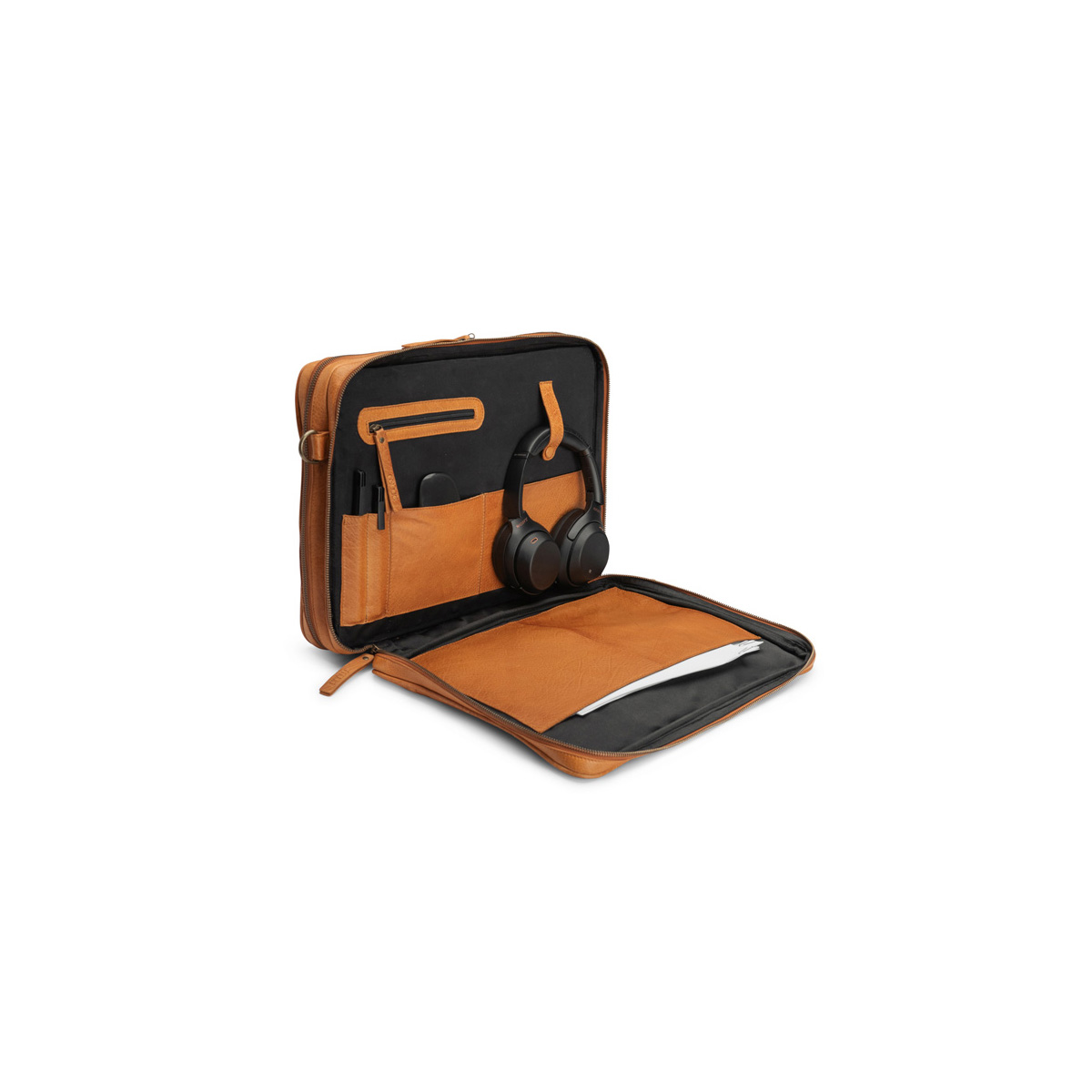 Lederhandtasche mit Henkel Drea Whisky