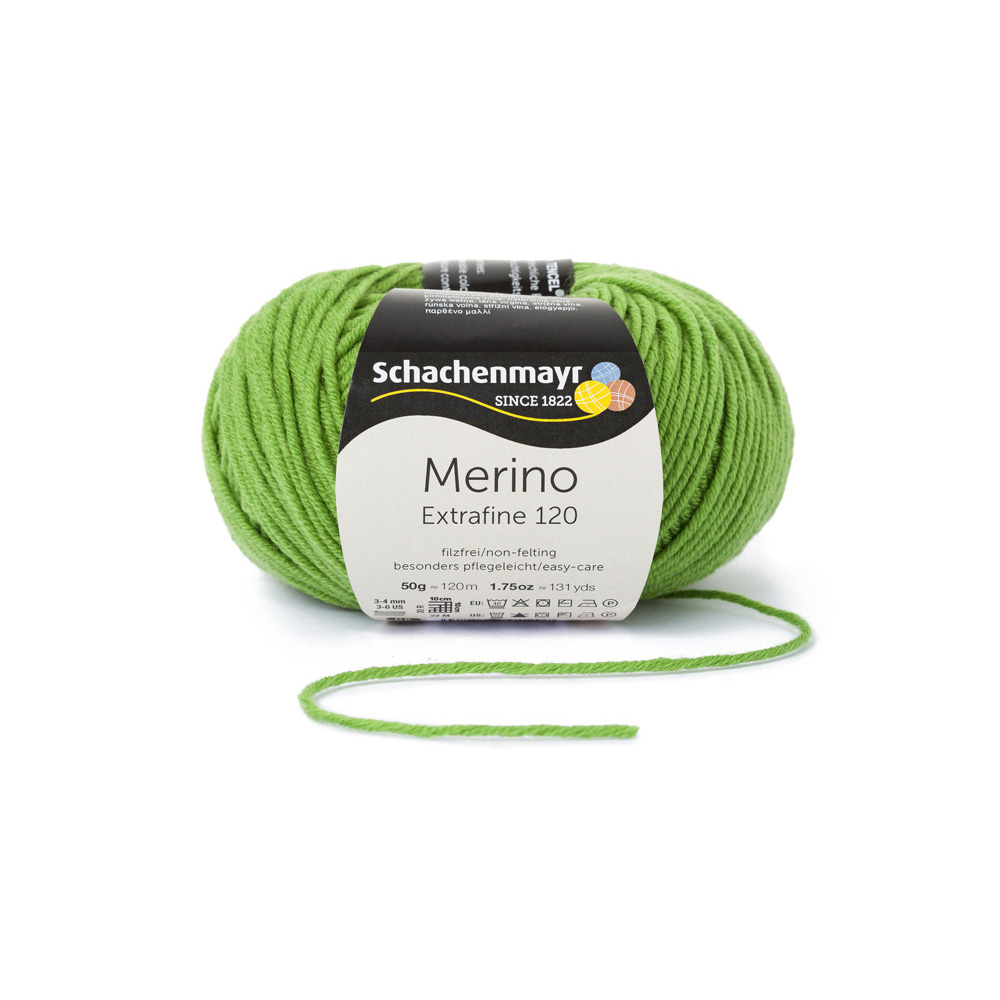 Wolle Schachenmayr apfel Merino Extrafine  120m 50g