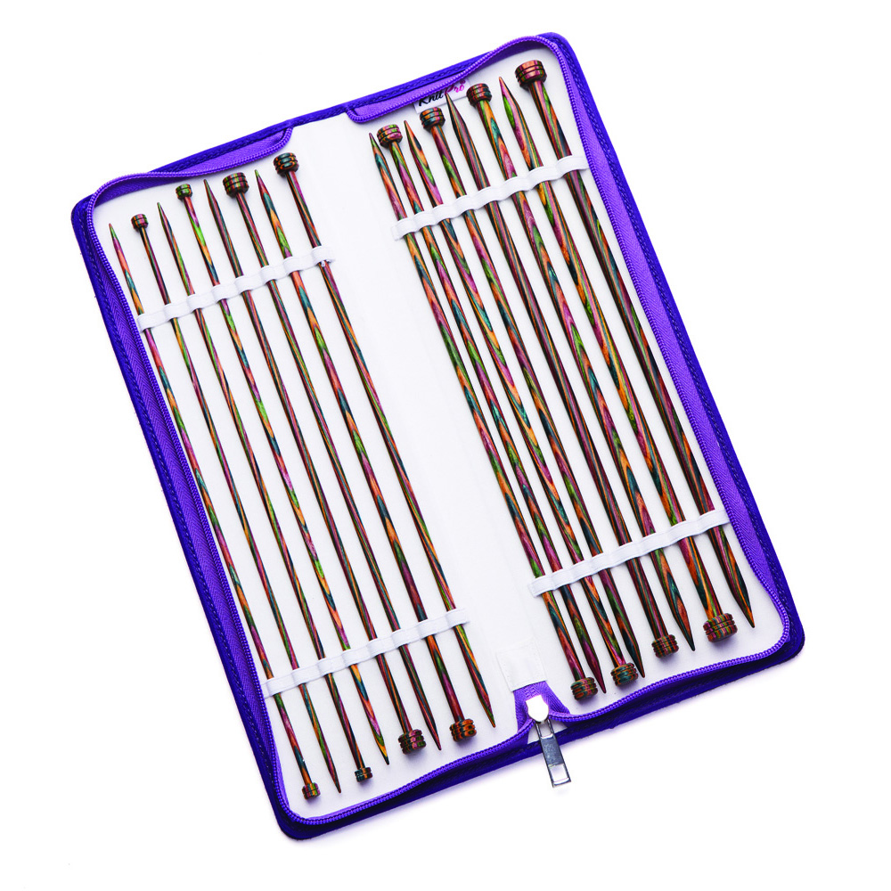 Nadelset Jackenstricknadeln Symfonie Holz 35 cm, 8 Paar 3,50 - 8,00 mm