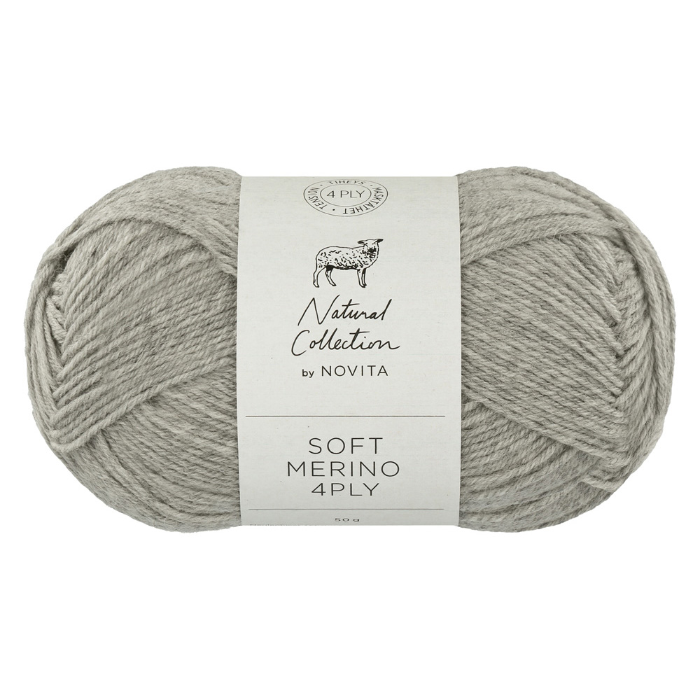 Soft Merino 4-PLY col. 75 Nebel 200 m 50 g
