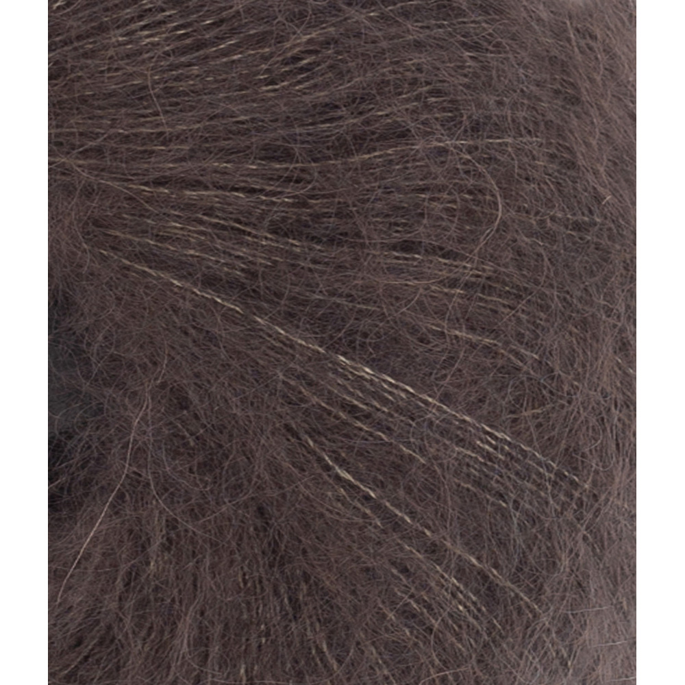 Wolle Sandnes Garn mork sjokolade Tynn Silk Mohair  212m 25g