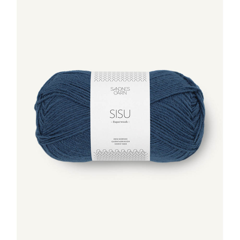 Wolle Sandnes Garn dark blue Sisu 175m 50g