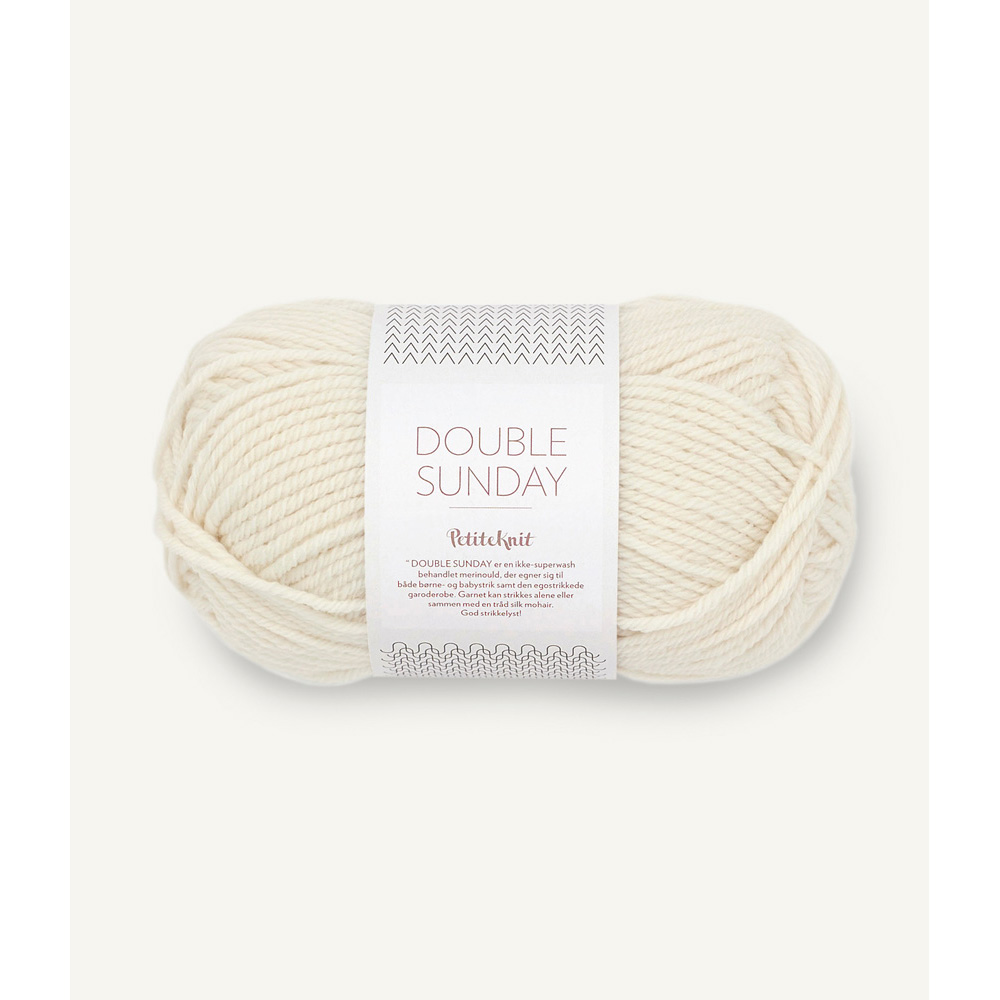 Wolle Sandnes Garn whipped cream Double Sunday by PetiteKnit 108m 50g