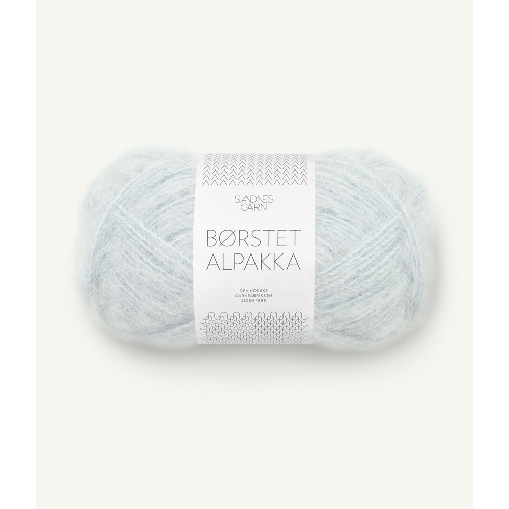 Wolle Sandnes Garn arctic ice Borstet Alpakka  110m 50g
