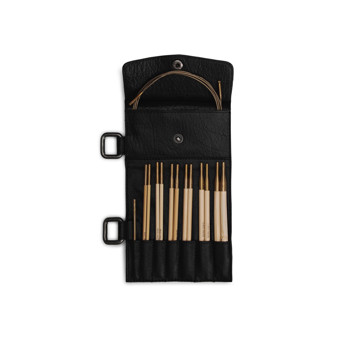 Lederetui Stricknadeln Carita D Black