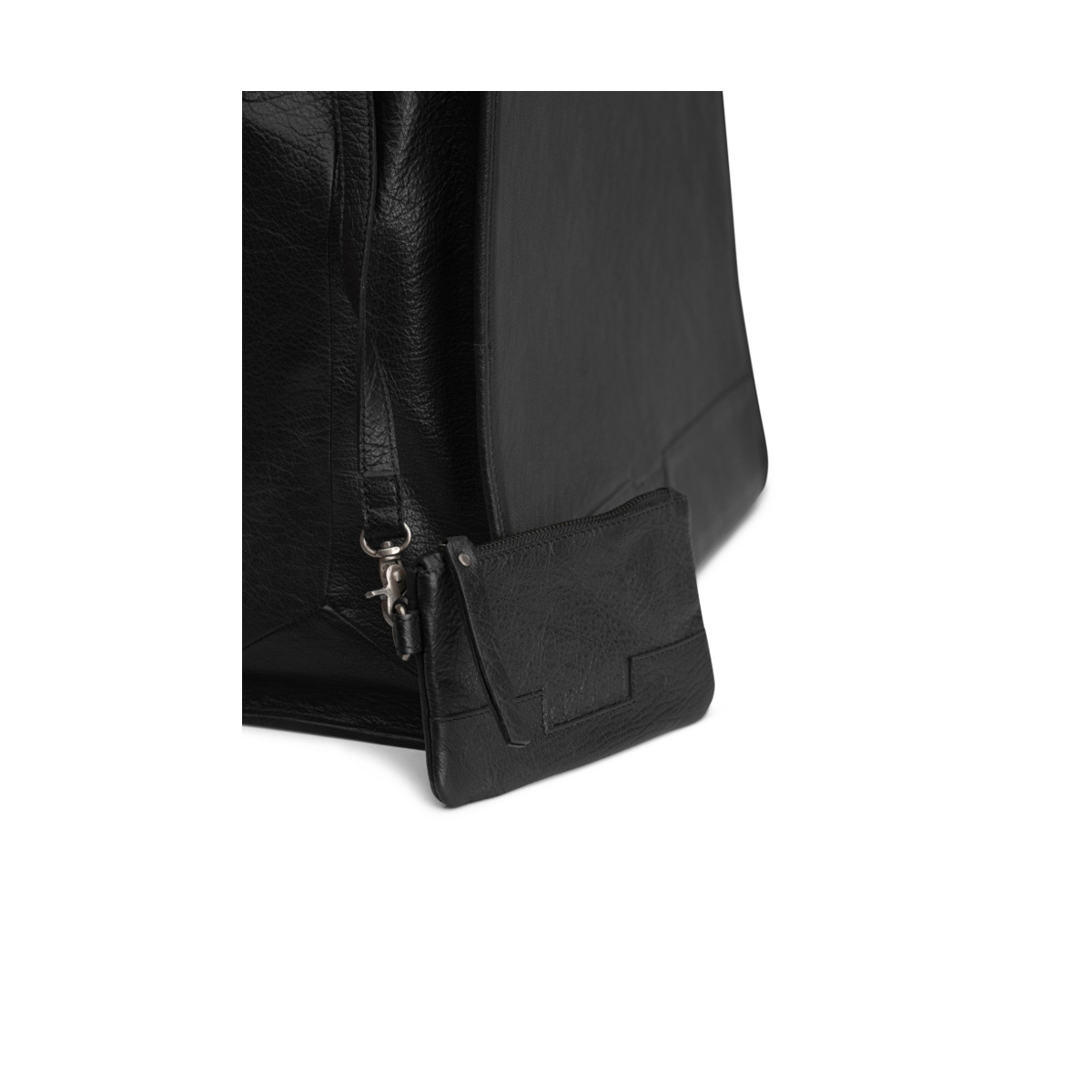 Leder shopper Bina Black