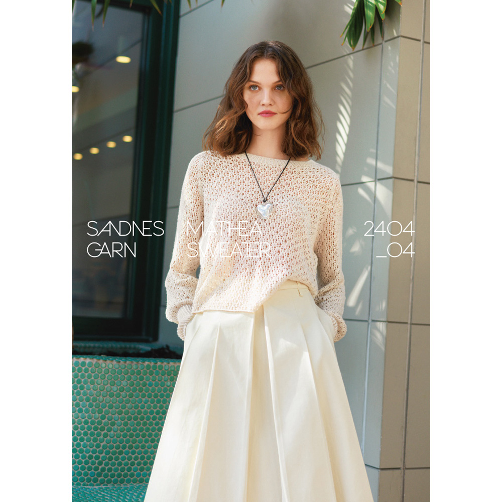 Anleitungsheft 2404 Sommerstrikk Einzelanleitung 2404 Nr. 4 - Mathea sweater - Deutsch
