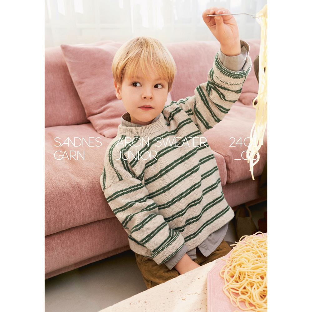 Anleitungsheft 2401 Mykt til barn Einzelanleitung 2401 Nr. 6 - Aaron sweater - Deutsch