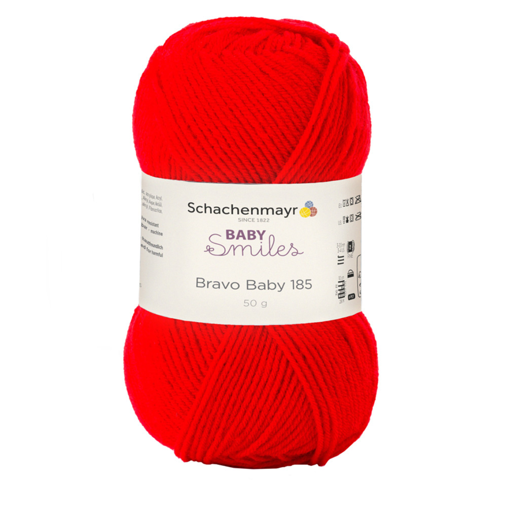 Wolle Schachenmayr rot Baby Smiles Bravo 184m 50g