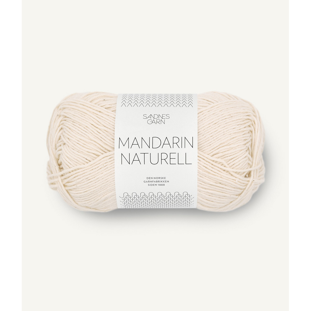 Wolle Sandnes Garn natural Mandarin Naturell 130m 50g