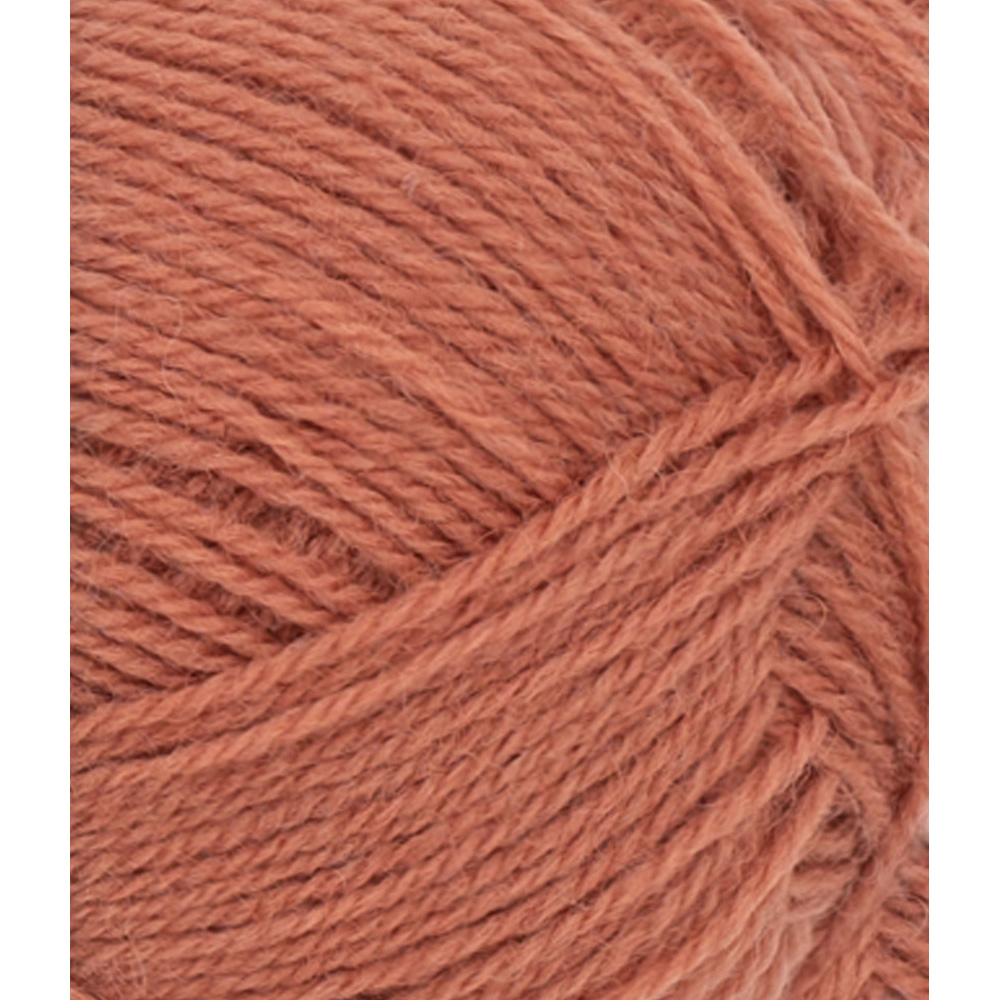 Wolle Sandnes Garn lys kobberbrun Tynn Peer Gynt 205m 50g