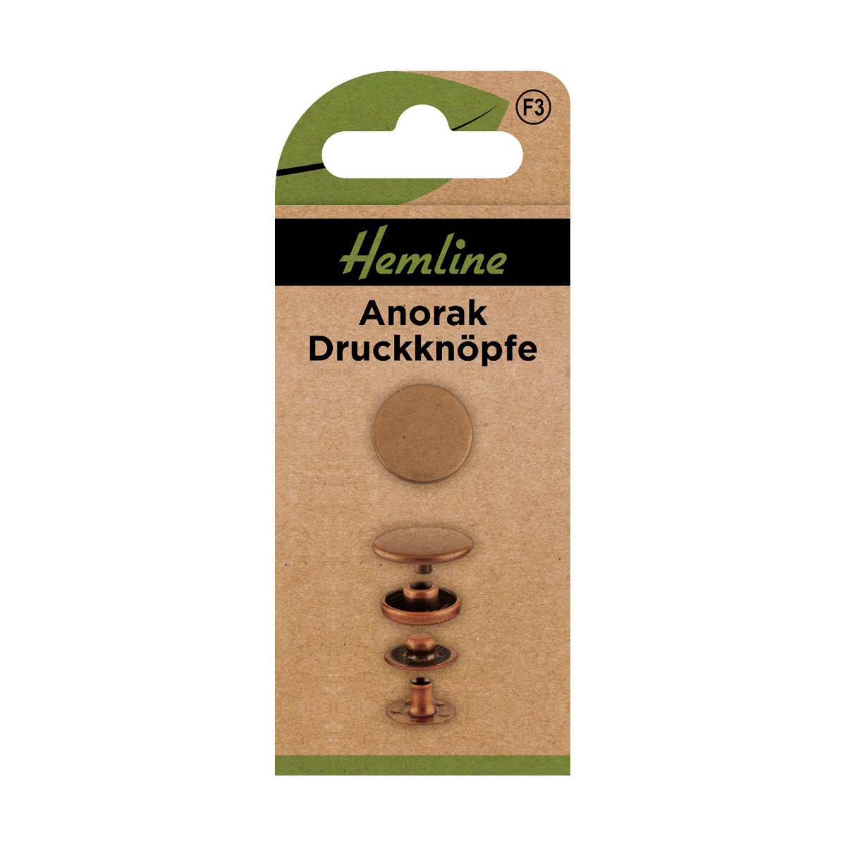 Druckknöpfe Anorak 15 mm Silber 10 St