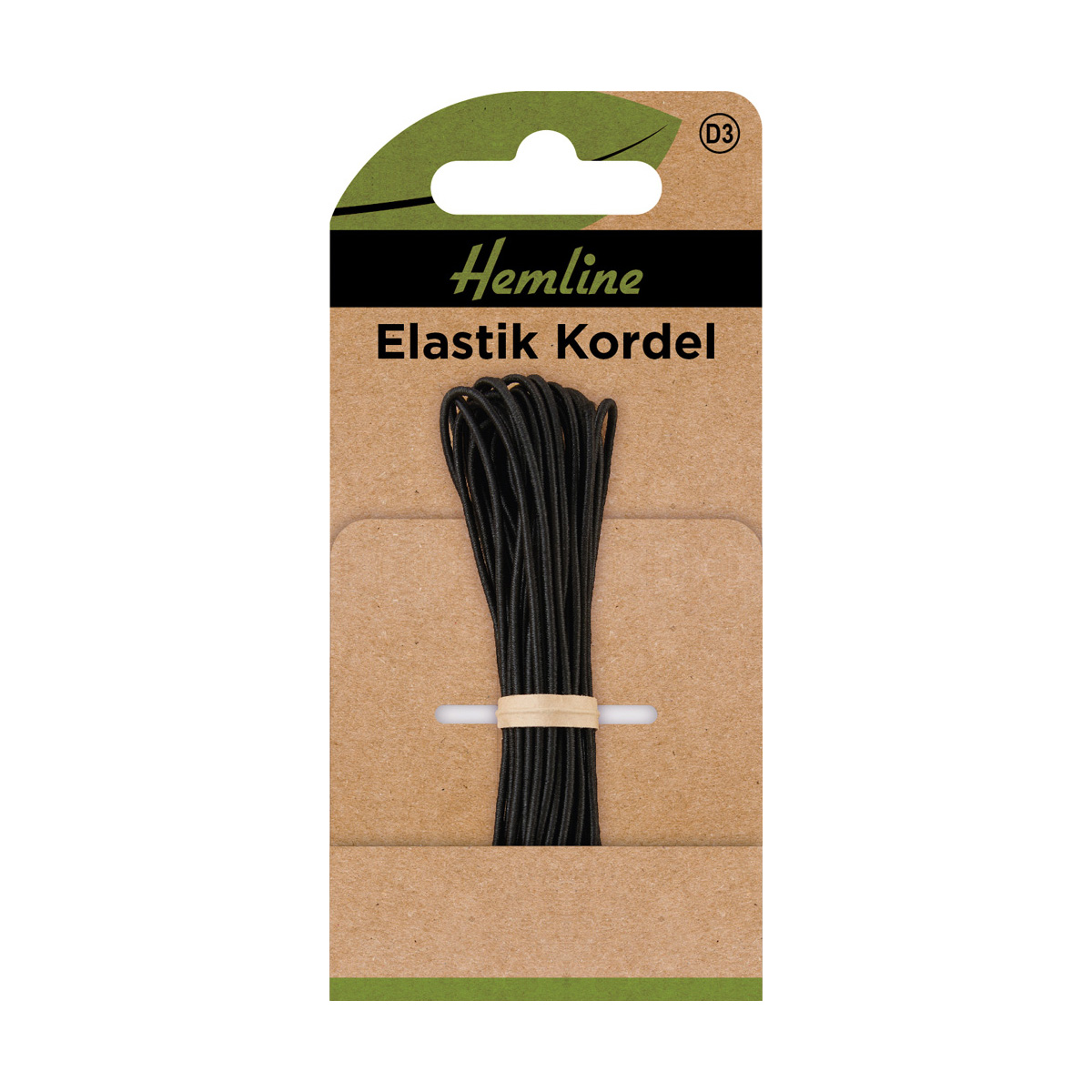 Elastik Kordel 1,3 mm x 4 m schwarz