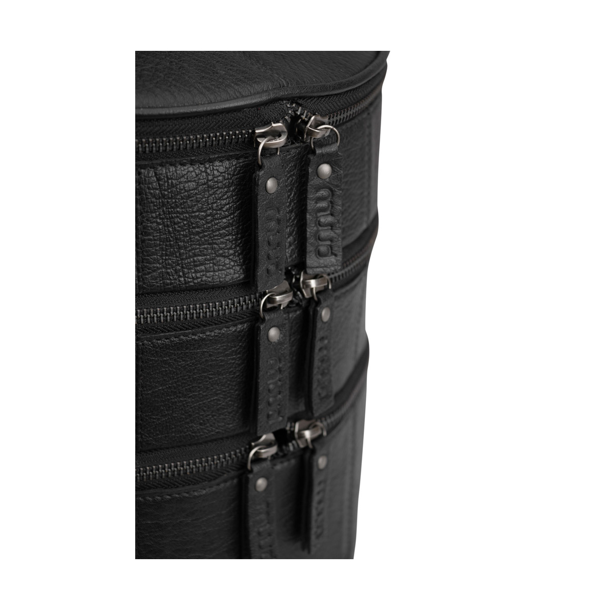 Leder Aufbewahrungstasche Bturn Black