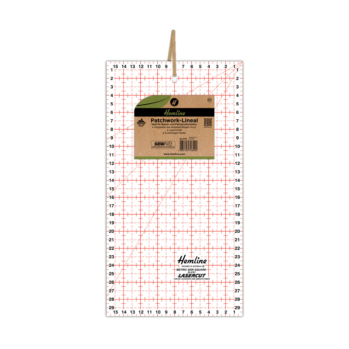 Patchwork-Lineal 30x16 cm 1 St