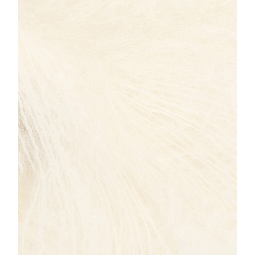 Wolle Sandnes Garn hvit Ballerina Chunky Mohair 135m 50g