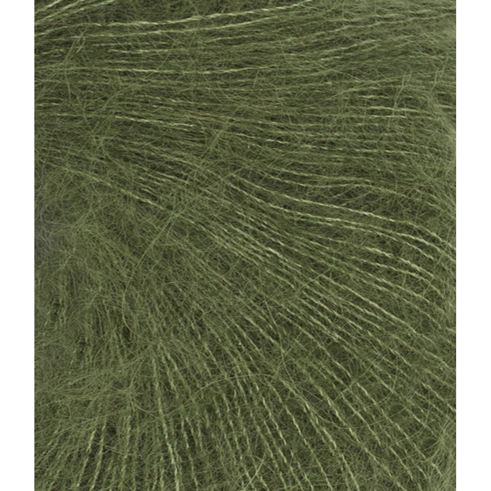 Wolle Sandnes Garn olivengronn Tynn Silk Mohair  212m 25g