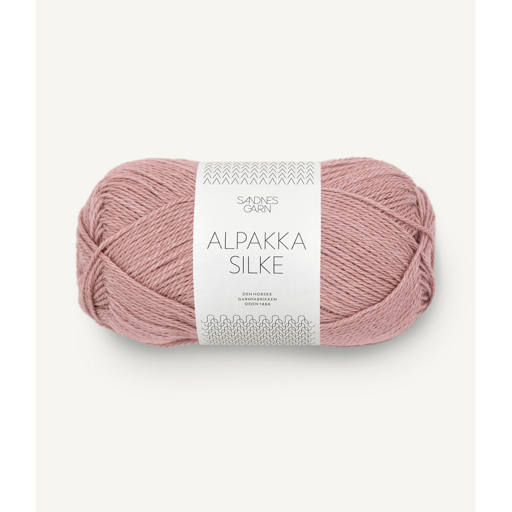 Wolle Sandnes Garn dusty pink Alpakka Silke 200m 50g